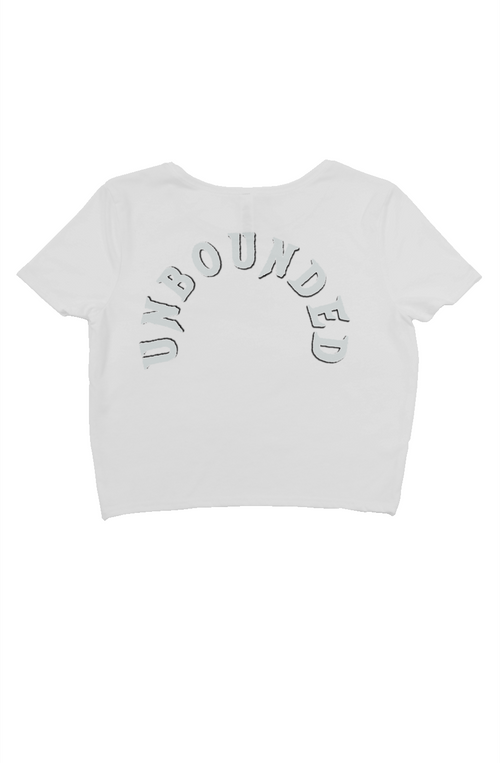 crop tee RELENTLESS heart UB
