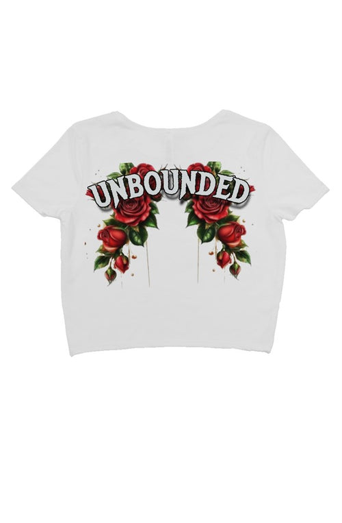 crop tee RELENTLESS heart UB