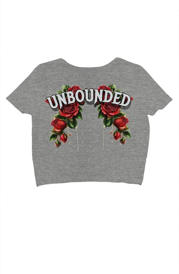 crop tee RELENTLESS heart UB